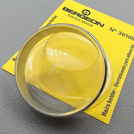 Swiss Bergeon 30105 hairspring holder, 3.50mm center hole, precision tool for watch repair