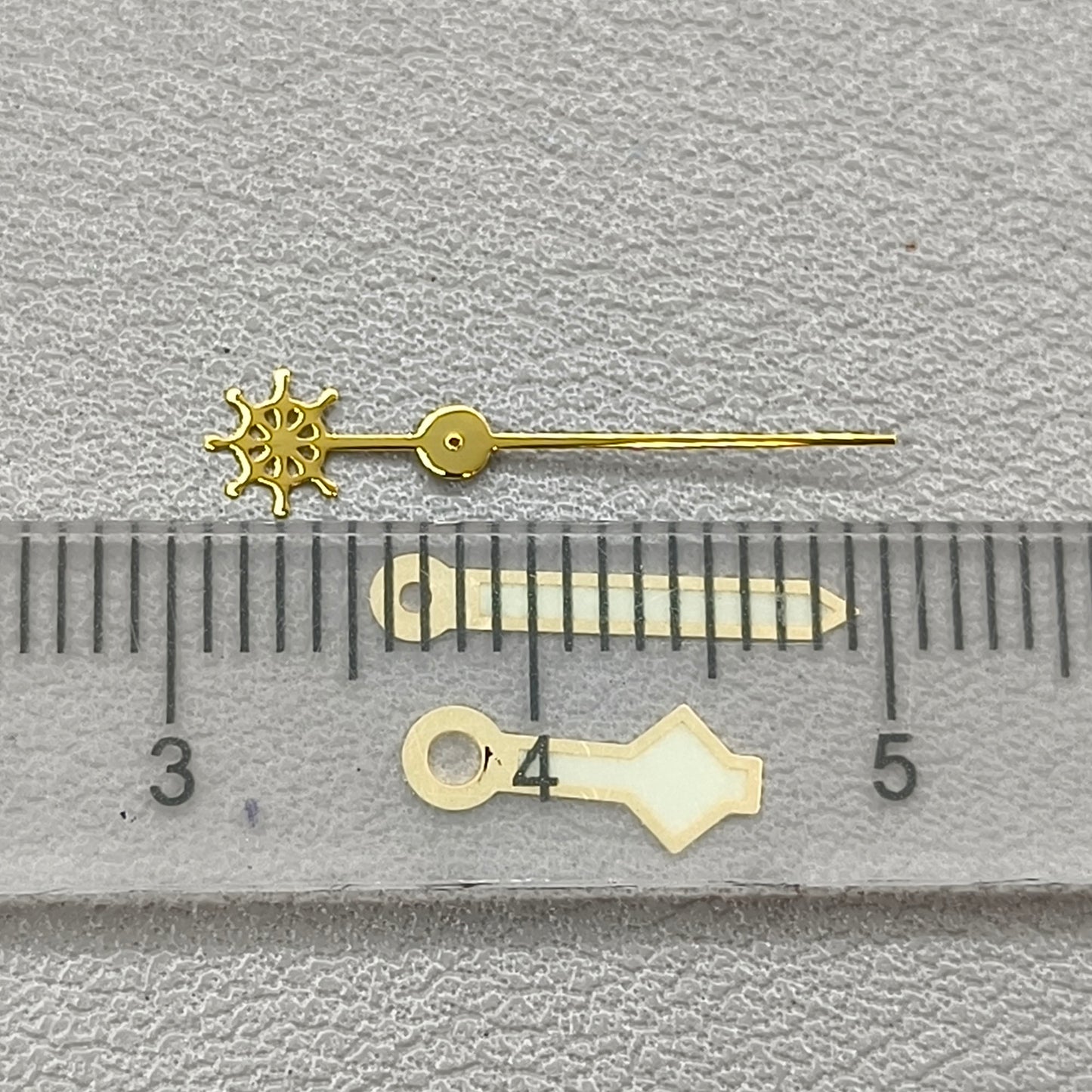 Green Luminous Golden Trim 3 Pins Watch Hands for NH36 NH35 7S26 Movement