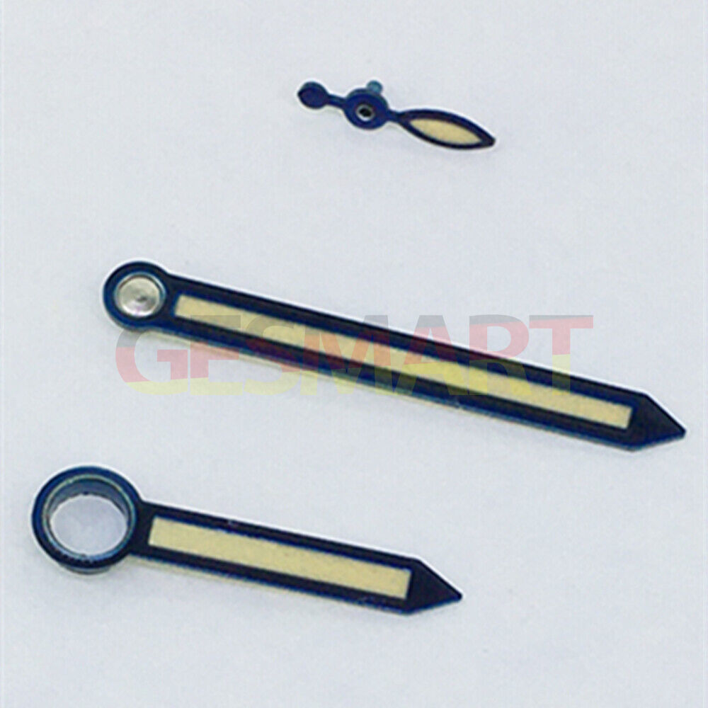 Blue Trim Arrow Shaped Yellow Lume Watch Hands for ST3600/ST3620/ETA6497/6498