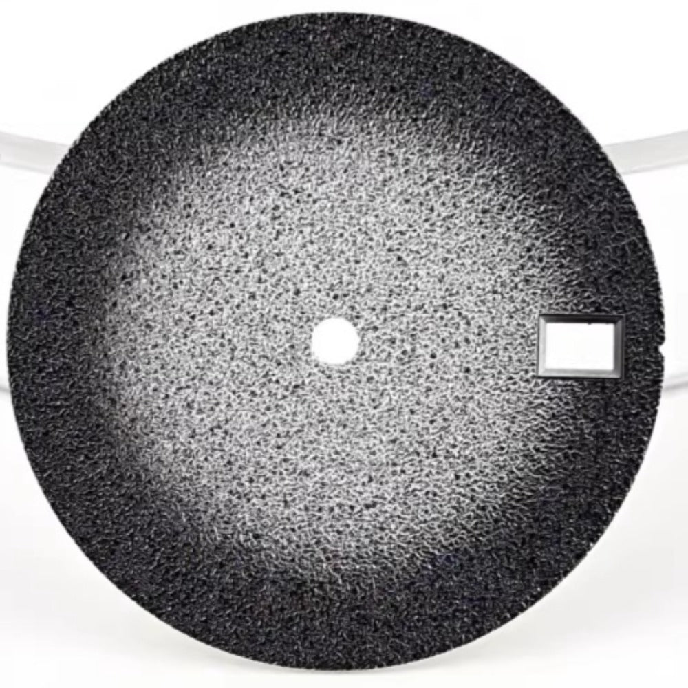 28.5mm gradual black matte watch dial, compatible with Miyota 8215/8200 movements, sleek design.
