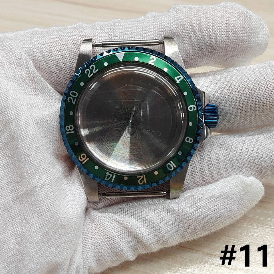 39.5mm Stainless Steel Watches Case with Bezel & Acrylic Glass for NH35 NH36
