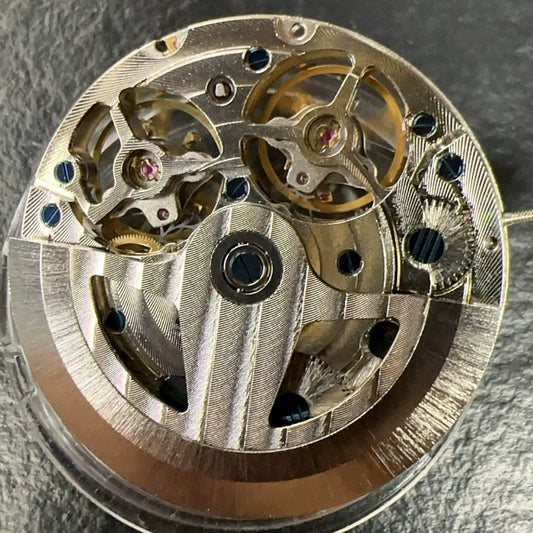 Shanghai JH4033 watch accessory featuring multifunctional mechanical movement with hollow double balance design.