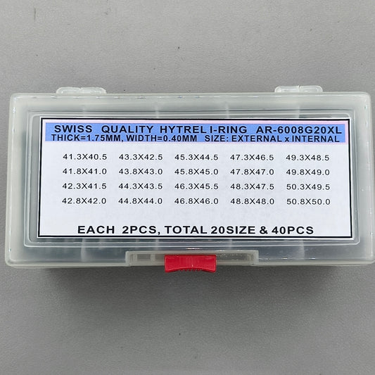 40 PIECES Watch Glass Crystal Waterproof O-ring Seal Gasket Exlarged Tool