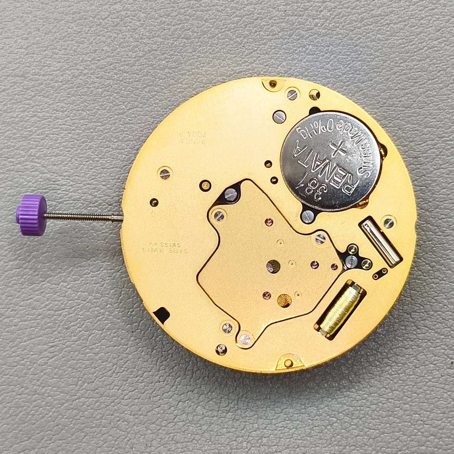 Swiss Ronda 7004P 7004.P Quartz Movement 3 Hands Watch Movement