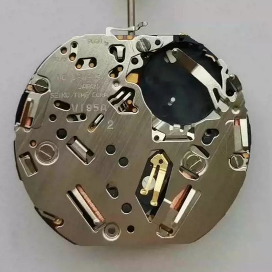Seiko V195A quartz watch part, original Japan-made replacement for precise timekeeping.