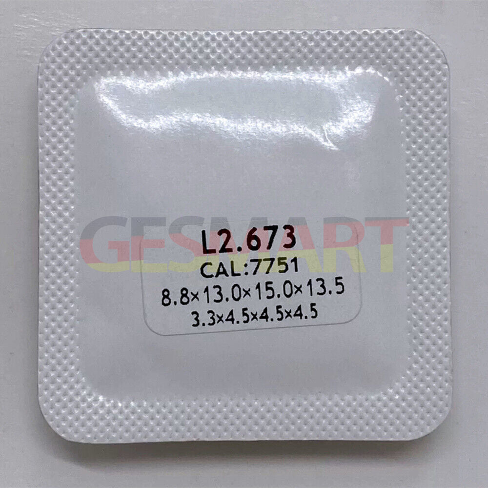 Blue polished watch hands for ETA 7750 7751 movement, no lume, durable replacement parts.