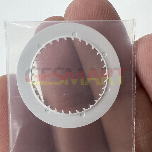 Vintage silver date disk wheel for NH36 NH35 watch movement, enhancing crown position accuracy.