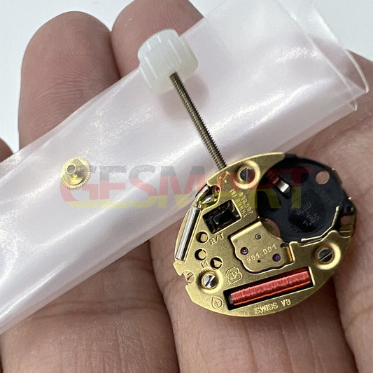 ETA 901.001 quartz movement with 2 hands for precise watch function and smooth operation