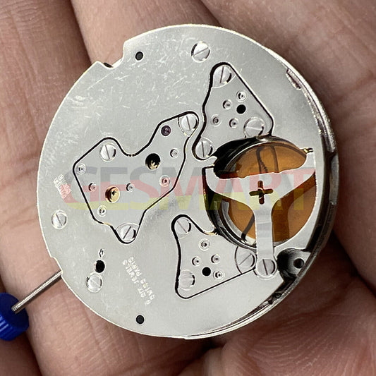 Ronda 5040B Swiss quartz watch movement with chronograph function for precise timekeeping.