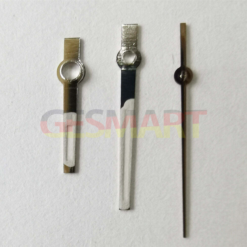 Aiguilles de montre lumineuses vertes avec garniture argentée 12,5 x 12,5 x 8,5 mm pour mouvement NH35 NH36