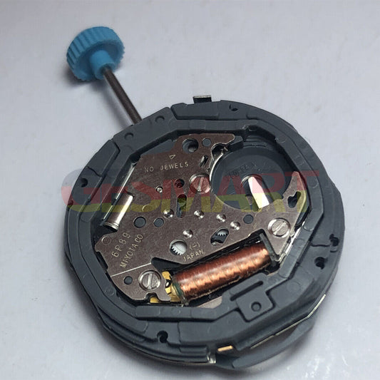 Miyota 6P89 Japan Quartz Movement for precise watch accessory replacement, reliable timekeeping by Miyota.