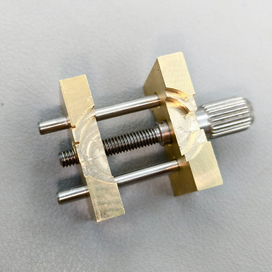 2 PIECES Watch Movement Holder Clamp Vise Copper Vintage Small & Big Size