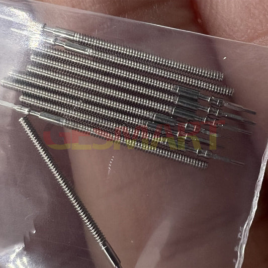 1. Set of 10 generic watch winding stems for JS15 and JP-series movements, durable replacement parts.