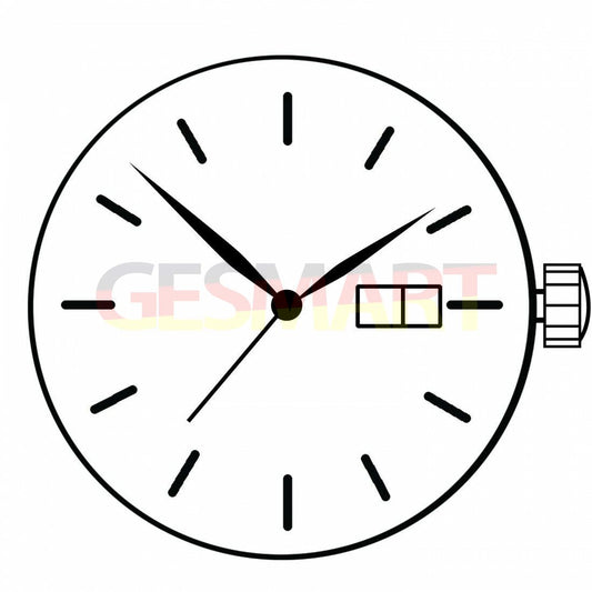 Japan Made Hattori Epson TMI VX83 VX83E quartz watch movement featuring stem for precise timekeeping.