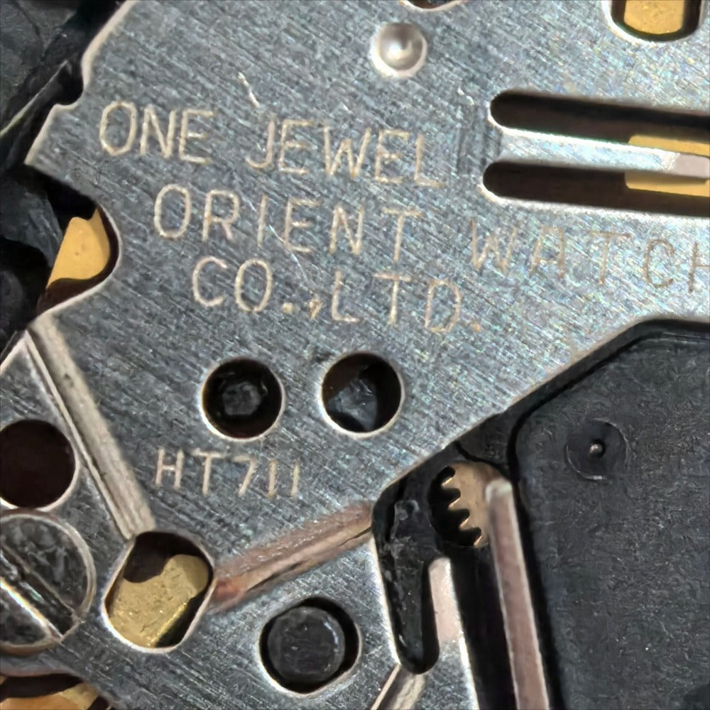 Japan Made Orient HT711 Quartz Movement 3 Hands Date At 6 Watch Part