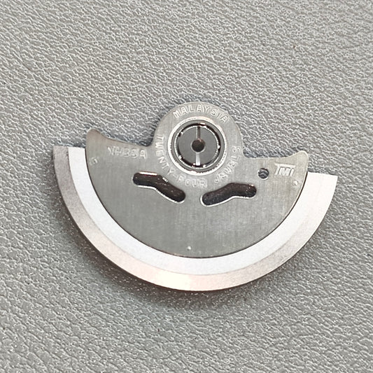 Replacement Silver Rotor Oscillating Weight Generic for NH36 Movement