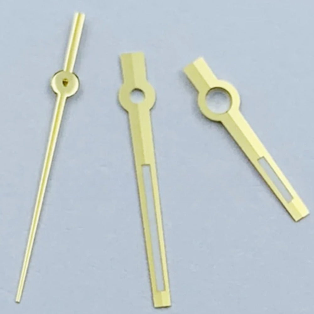 8 mm x 12 mm x 12,5 mm goldener Rand, Lume-Uhrzeiger-Set für NH34 NH35 NH36 NH38 NH39