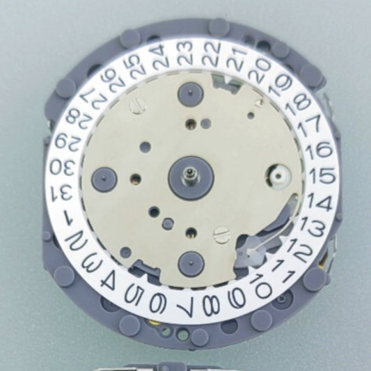 Japan Made Epson VD67 quartz watch movement with multifunctional features, precision timekeeping.