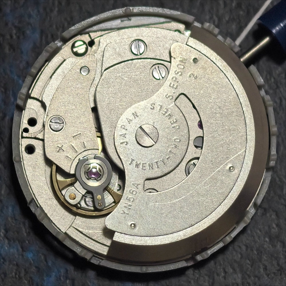 Japan Made Epson YN56 mechanical watch part with double calendar, precise movement for watch accessories.