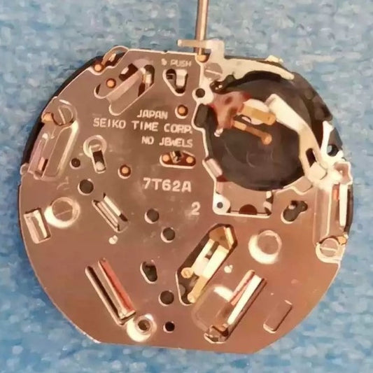 Seiko 7T62A quartz movement watch repair part, original Japan-made precision component.