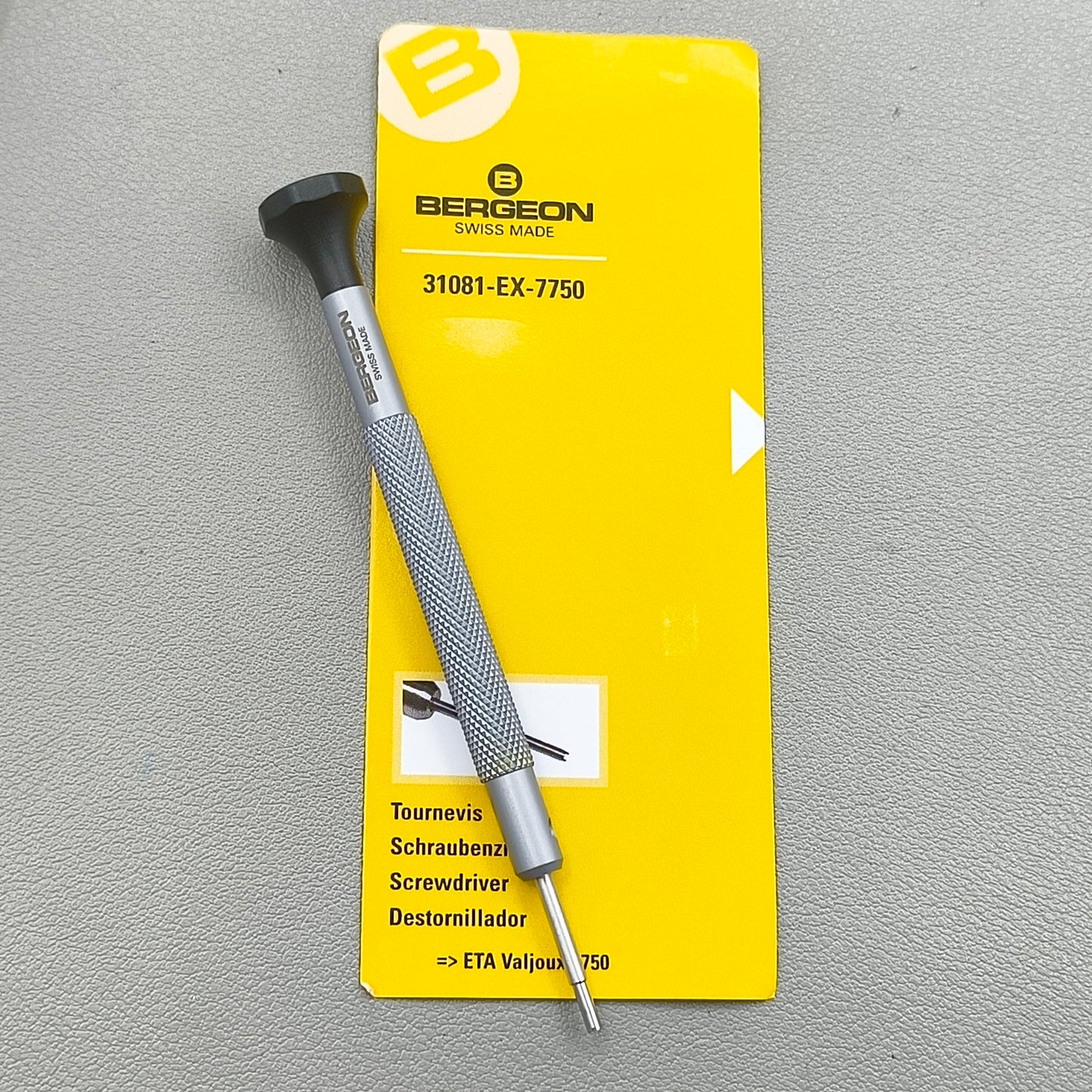 Swiss Bergeon 31081-EX-7750 Screwdriver CALIBRE ETA VALJOUX 7750