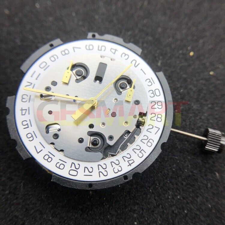 Original ETA G10.212 G15.211 Watch Quartz Swiss Made Movement Date At 3/4