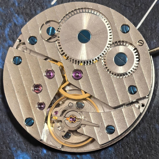 China Made 6497 Silver Manual Mechanical Movement 2 Hands With Small Second