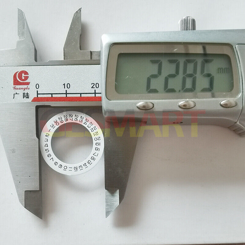 Date disk wheel overlay for watch movement 2813 8215 2836 with date display at 9 o?clock.