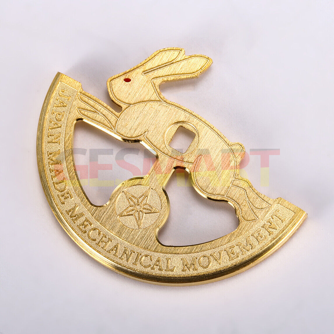 Golden Hollow Rabbit Rotor Oscillating Weight for Miyota 8215 Movement