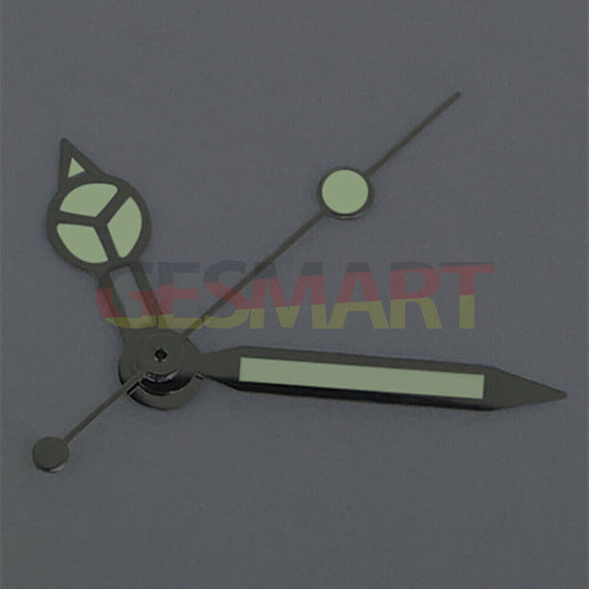 Silver second hand with green luminous tip for ETA2836/2846/2824 watch movements.