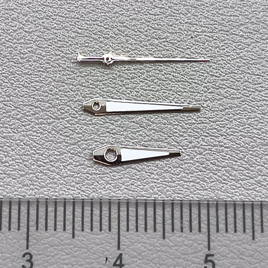 2 Sets Silver Trim with Green Lume Arrow Shape Watch Hands for Ronda 515