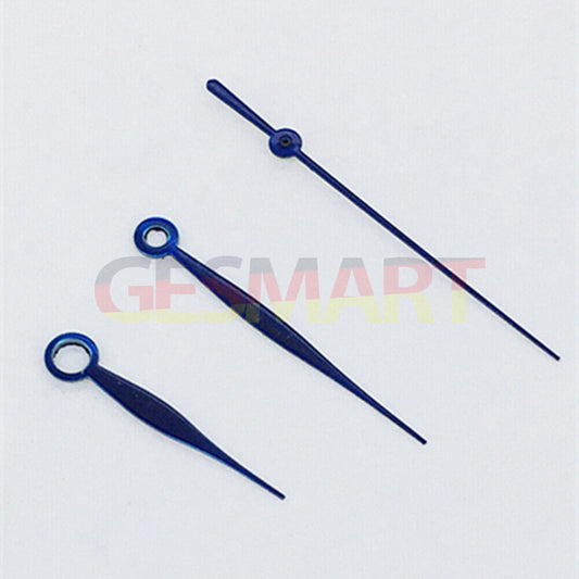 NO Lume Blue polished 3 hands watch hands set for Asian 8215/2813/8205 movement by NO Lume.
