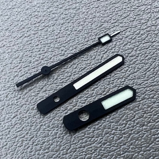 Green+Orange Lume Black Matted Trim Watch Hands for SKX007/SPR777 NH35A/NH36