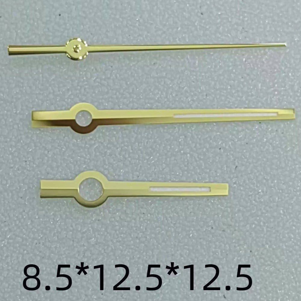 8.5x12.5x12.5mm Golden Trim Green Lume Watch Hands Fit for Datejust 116233