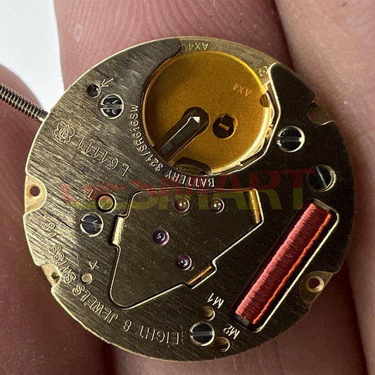 ETA E61.111 Swiss quartz watch movement with date at 6, replacement for 256.111 models.