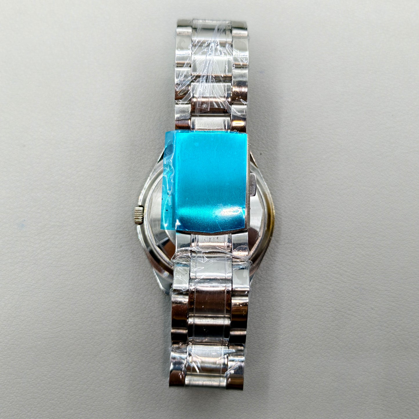 38mm Silver Band Automatic Mechanical Watch 17 Jews Double Calendar Golden Dial