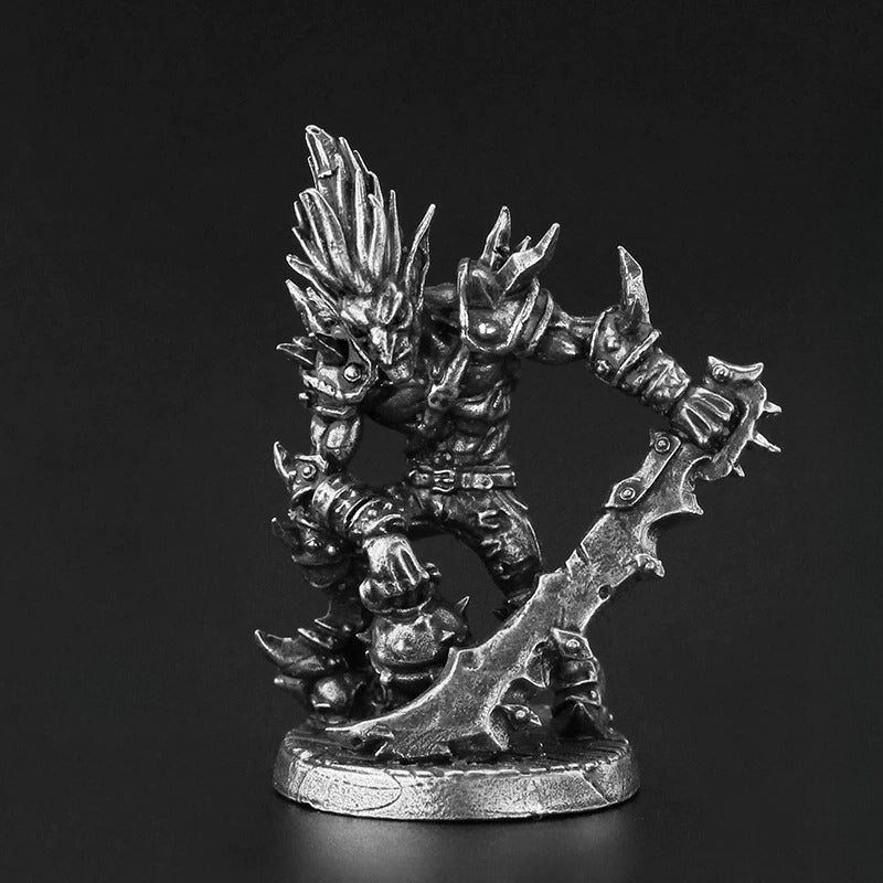 Goblin Bloodblade Warrior Copper Figurine White Bronze Fantasy Wargame 130-6
