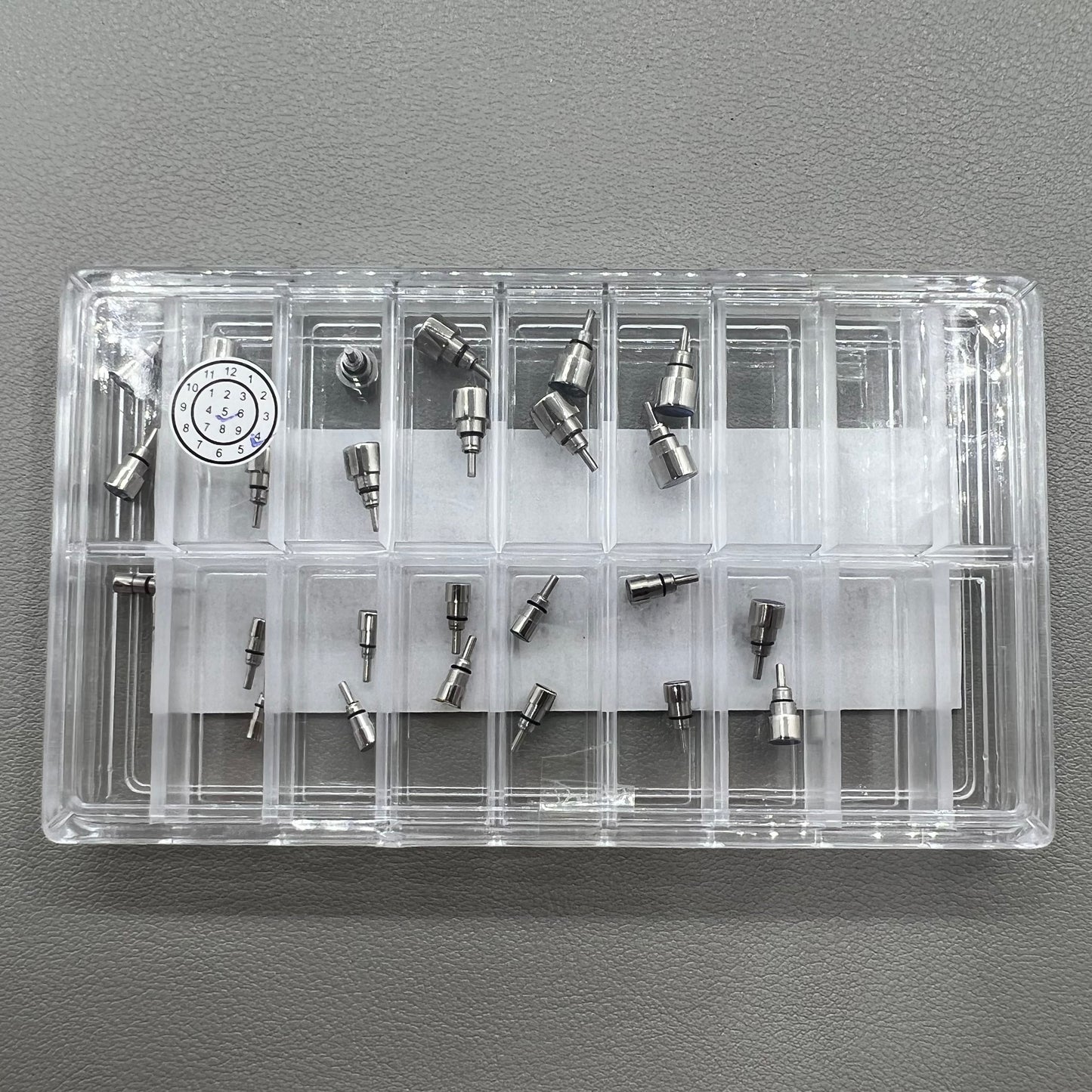 26 PIECES Classical Stainless Steel Chronograph Button Watch Pusher Screw In Type