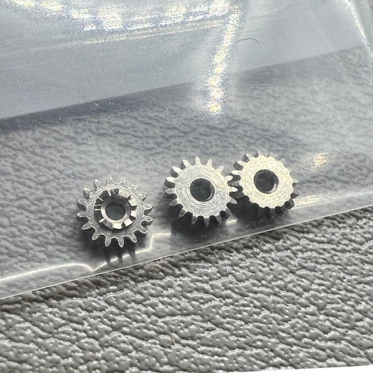 Silver winding pinion set for Shanghai 7120 watch movement, durable generic Chinese brand components.