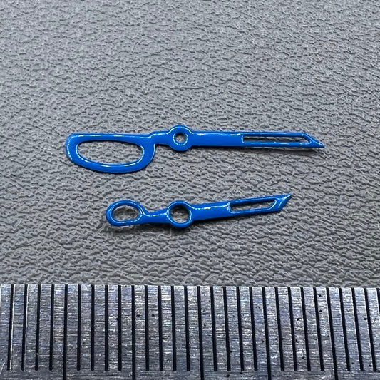 2 Sets NO Lume Scissors Shape Watch Hands Set Fit for NH35 NH36 Movement