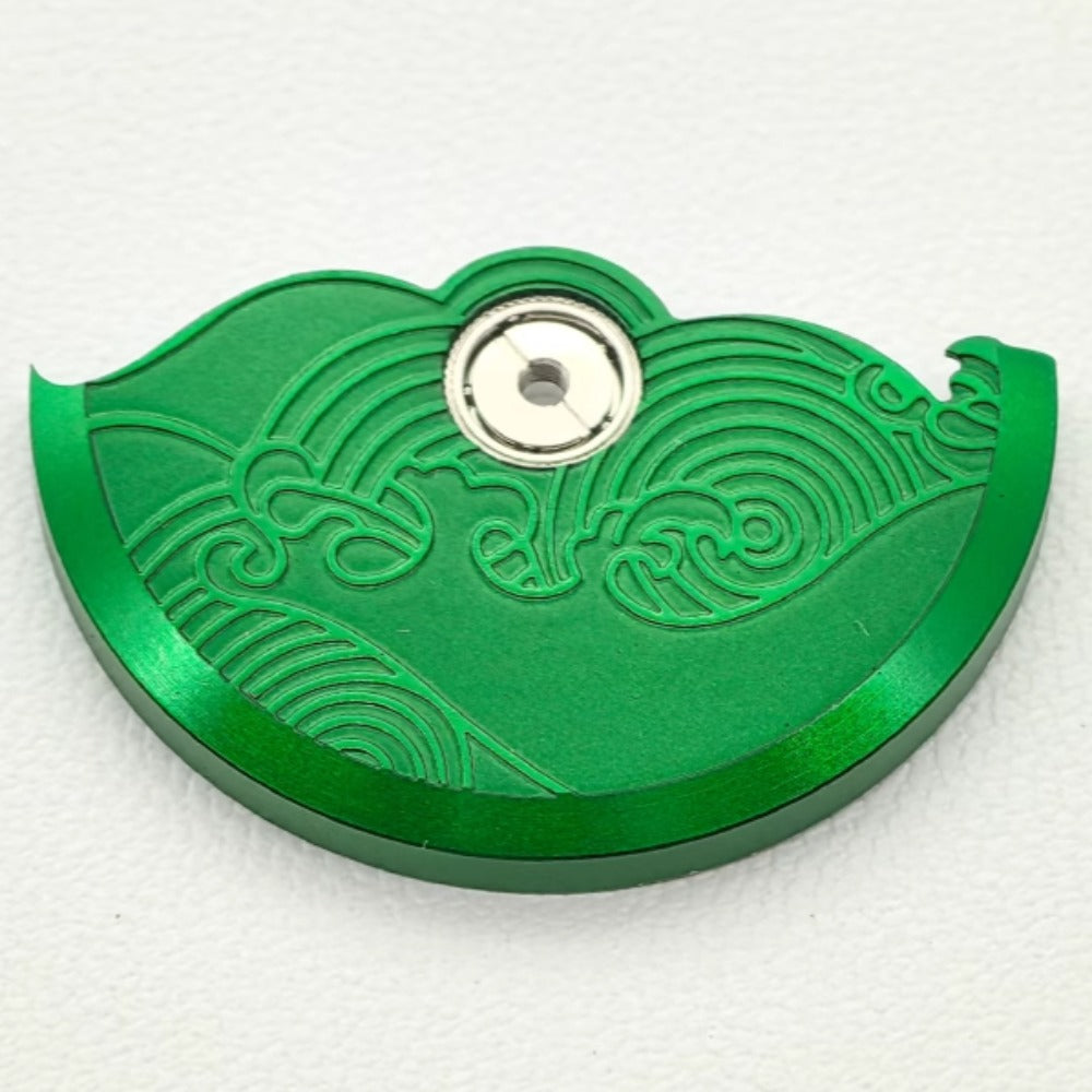 Green Modified Auspicious Cloud Rotor Oscillating Weight for NH35 NH36 Movement