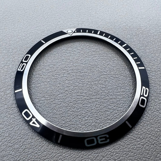 41mm Black Aluminium Alloy Watch Bezel Insert for Omega Seamaster 600
