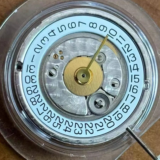 Swiss Made ETA255.112 quartz watch part with single calendar for precise timekeeping and date display.