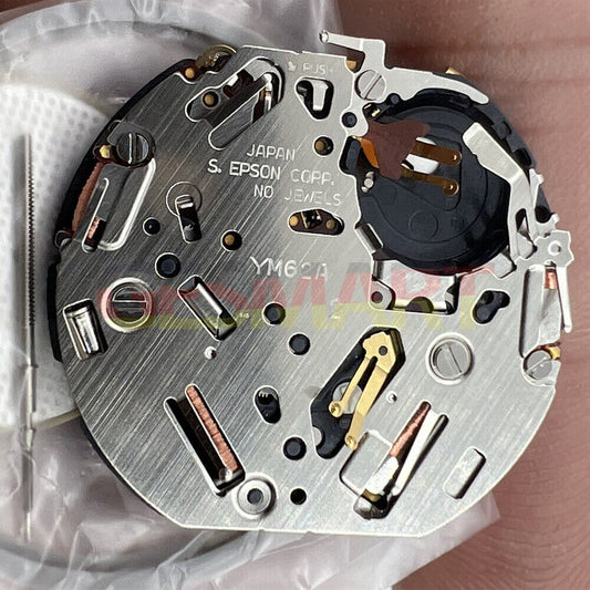 Hattori Epson TMI YM62A quartz watch movement, precision Japan-made accessory for timepieces.