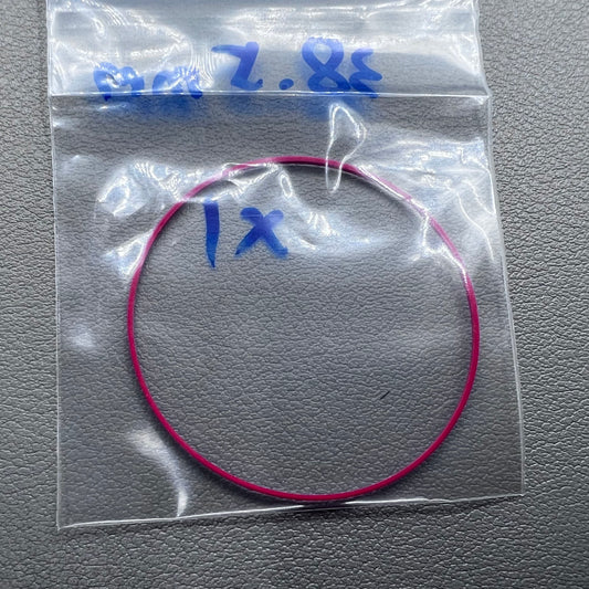 Set of 5 Teflon watch gasket O-rings 38.5mm for Tissot T063, T035, T099 models, ensuring water resistance.