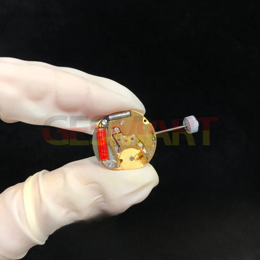 Swiss Made Ronda 773 quartz movement watch accessory with gold gilted finish for precise timekeeping