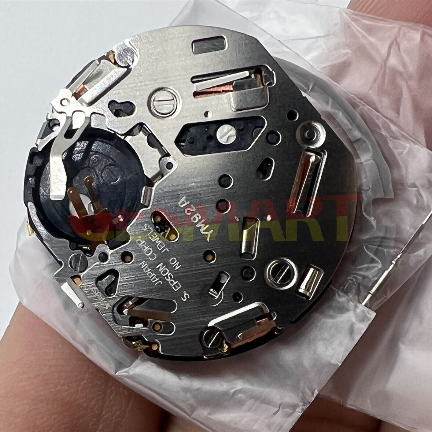Hattori Epson YM92 Quartz watch movement, Japan-made precision for watch accessories.