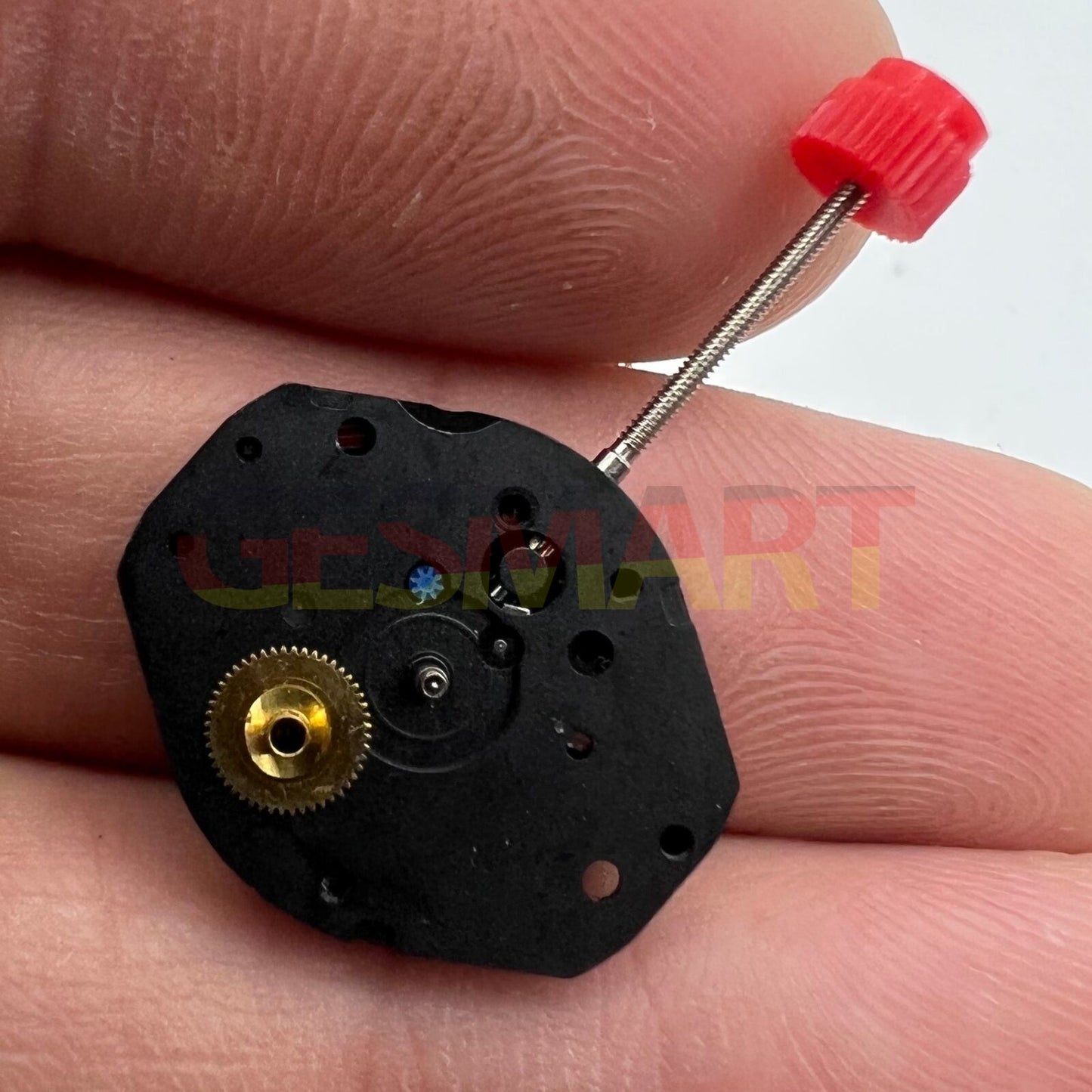 Mouvement à quartz <tc>ETA</tc> 802.101, fabrication suisse, 3 aiguilles, pièce de montre
