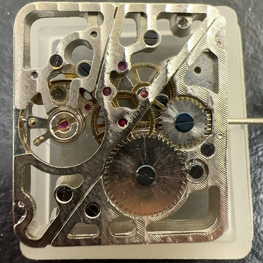 China Made Shanghai 7120 watch part with hollow automatic mechanical movement for precise timekeeping.