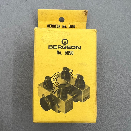 Swiss Bergeon 5090 watch case vice holder for secure, waterproof watch repair and maintenance tasks